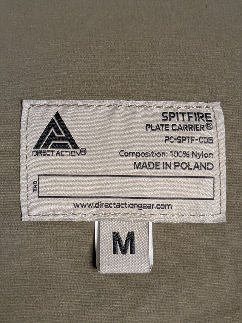 DIRECT ACTION SPITFIRE プレートキャリア M