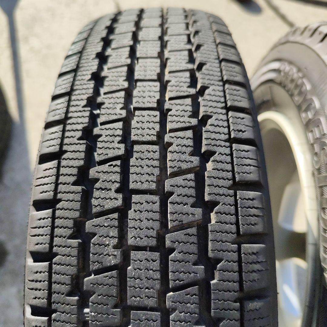 ①ブリヂストン W300 145R12 タイヤ×アルミ セット品 ２本