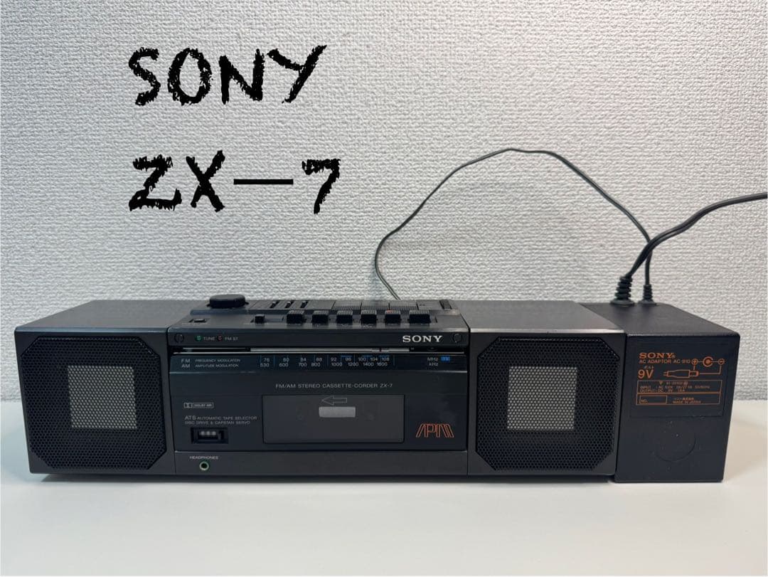 SONY ZXー7 AM FM ステレオカセットレコーダー
