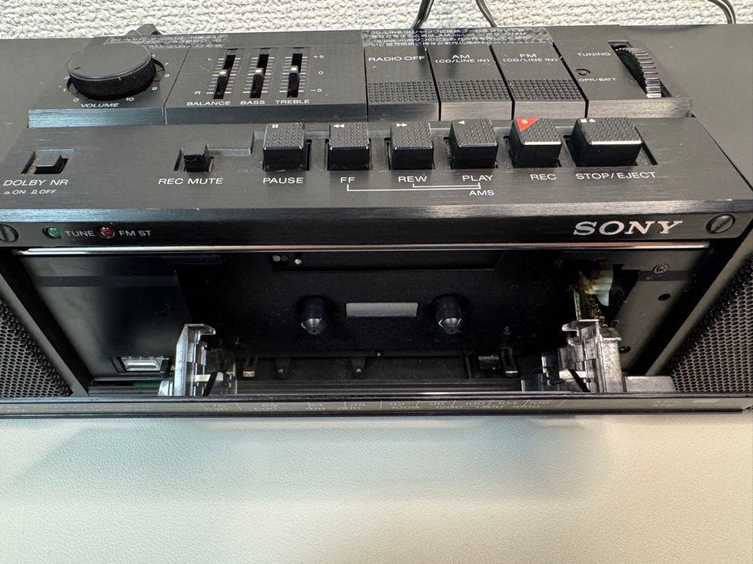 SONY ZXー7 AM FM ステレオカセットレコーダー