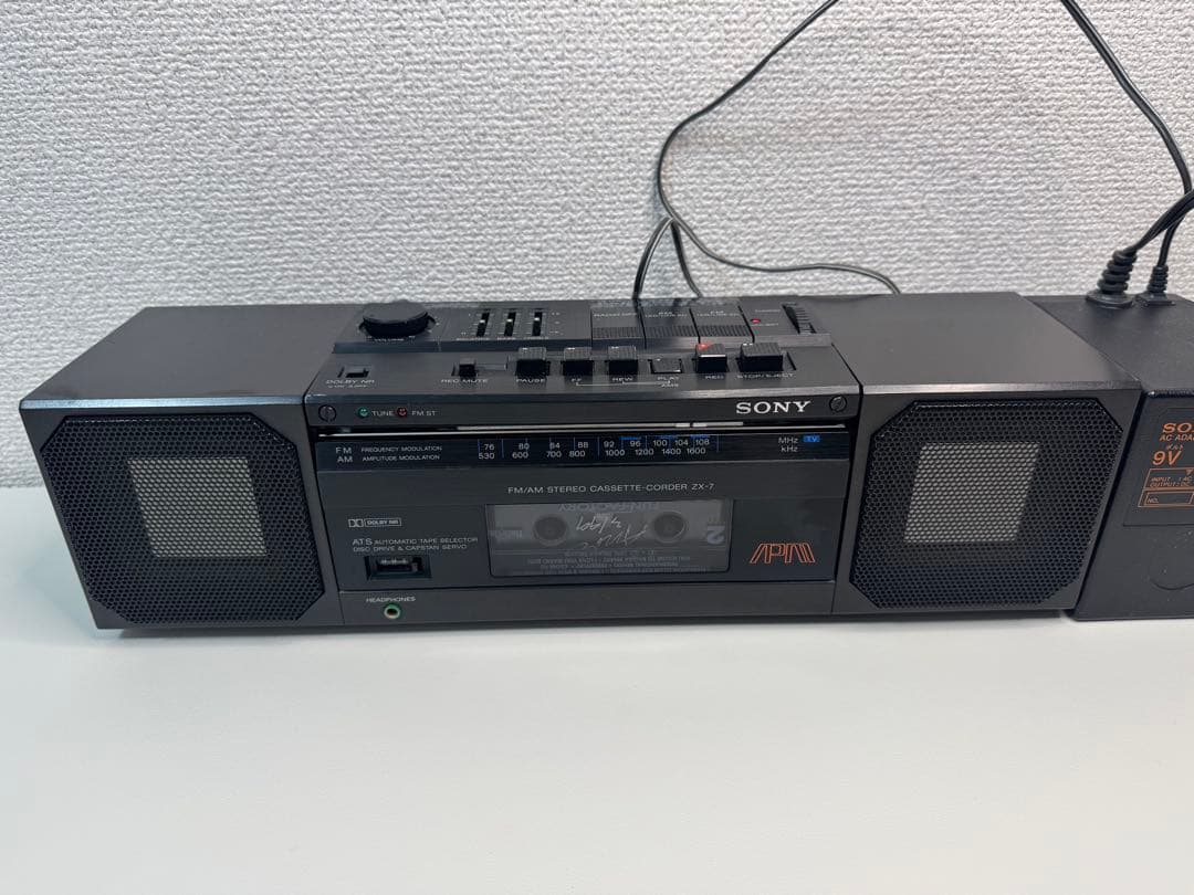 SONY ZXー7 AM FM ステレオカセットレコーダー