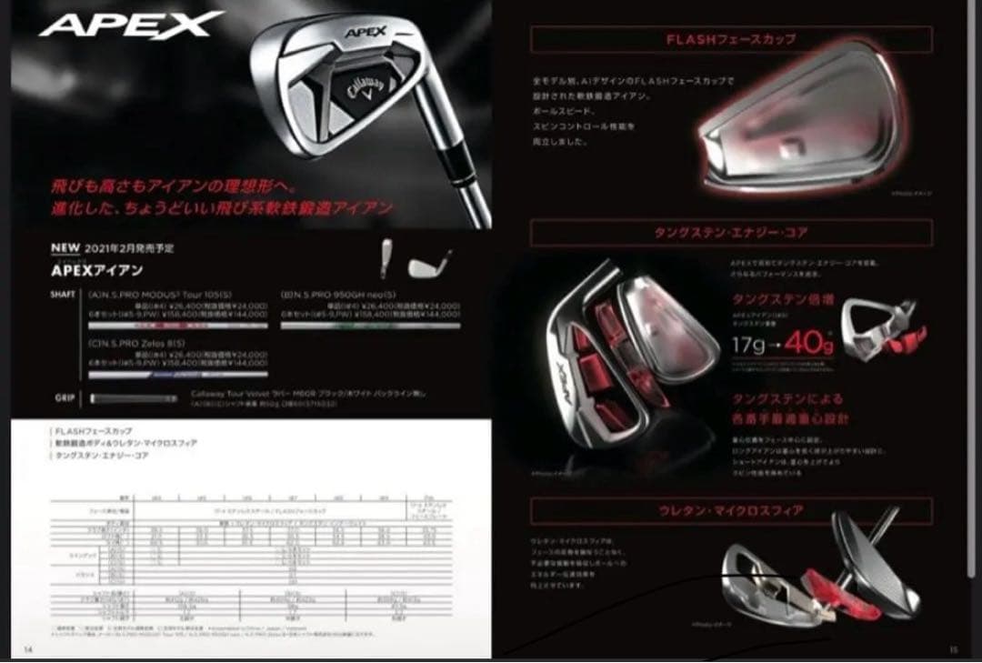 希少スペック・値下・美品 キャロウェイ APEX 2021 アイアン 軟鉄鍛造