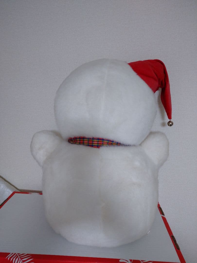 【昭和レトロ】三英 特大 ぬいぐるみ 雪だるま スノーマン
