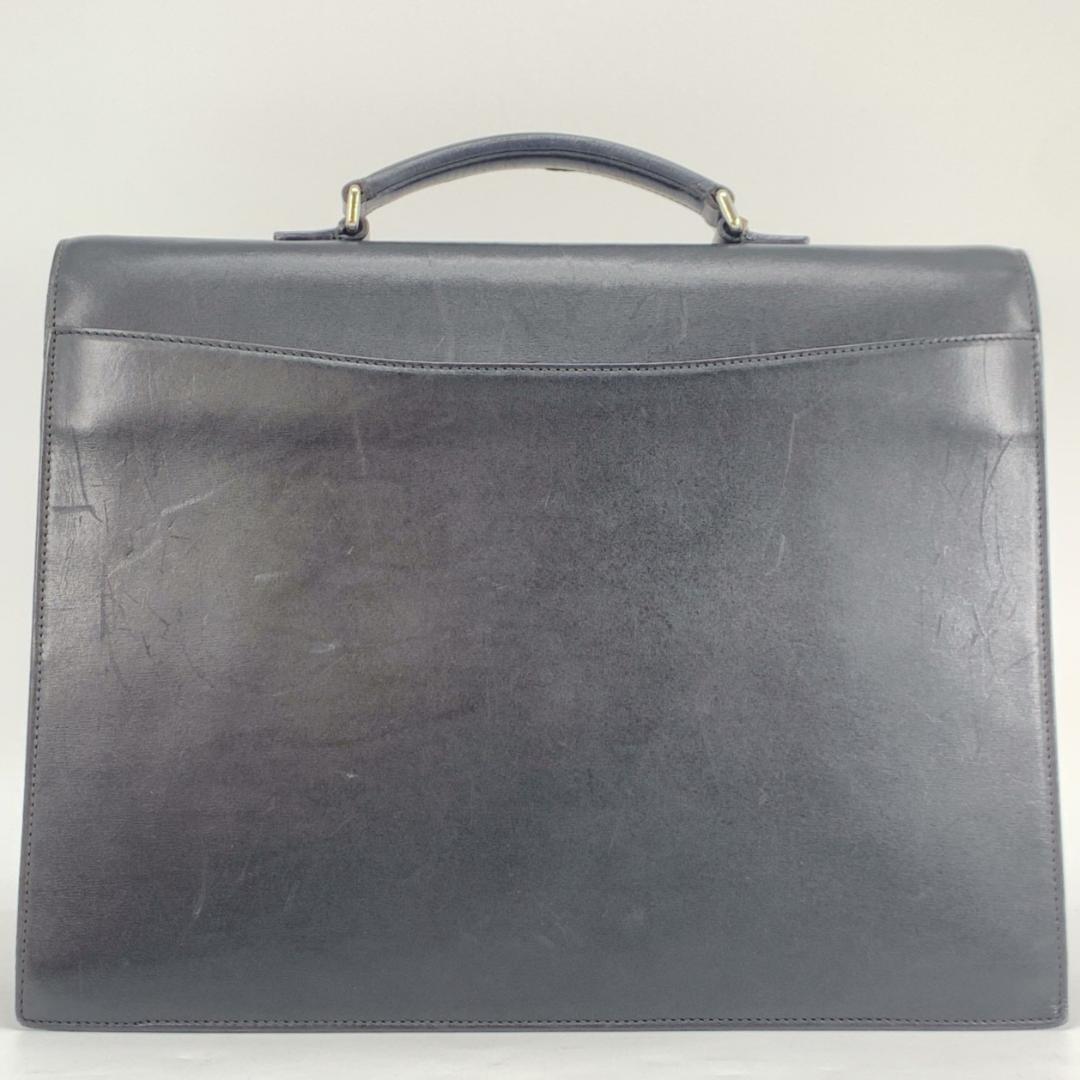 ロエベ ヴィンテージ アナグラム ビジネスバッグ ブリーフケース 本革 黒