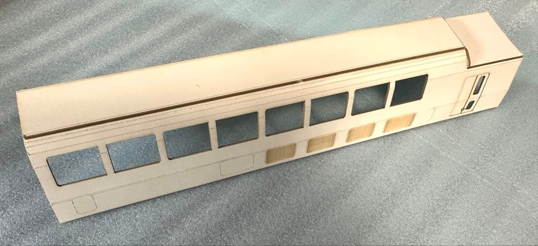 茶*碗様 鉄*号様 1/80　近鉄楽イメージ 3D前面＋パーツ＋レーザーカット側