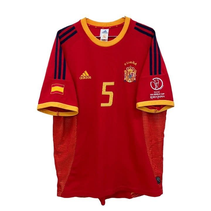 02-03 スペイン代表　プジョル　adidasオフィシャルユニフォーム