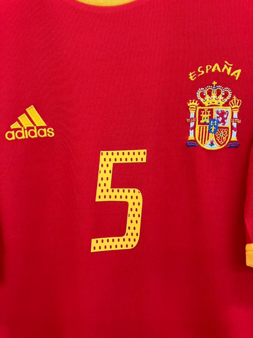 02-03 スペイン代表　プジョル　adidasオフィシャルユニフォーム