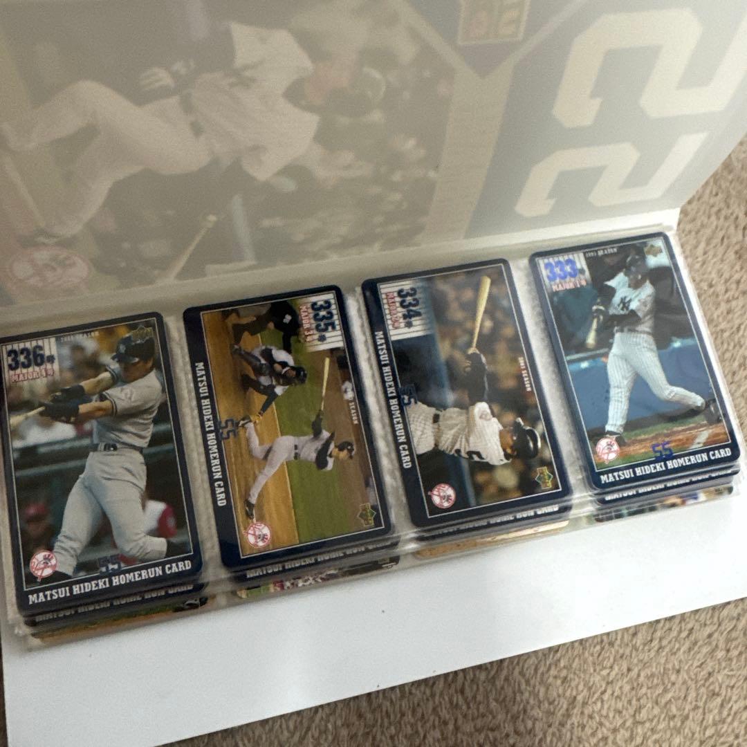松井秀喜ホームランカード24〜379/390〜407号、 記念カードなどアソート