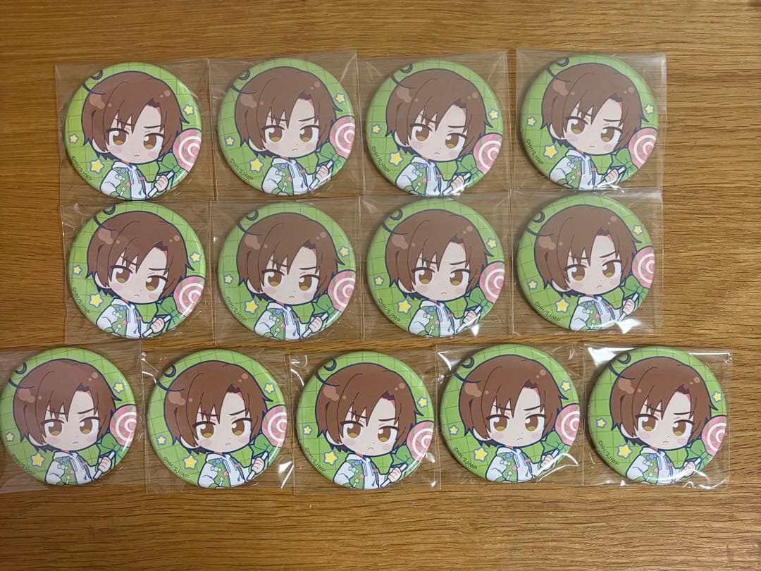 ヘタリア ミクガ ロマーノ 缶バッジ