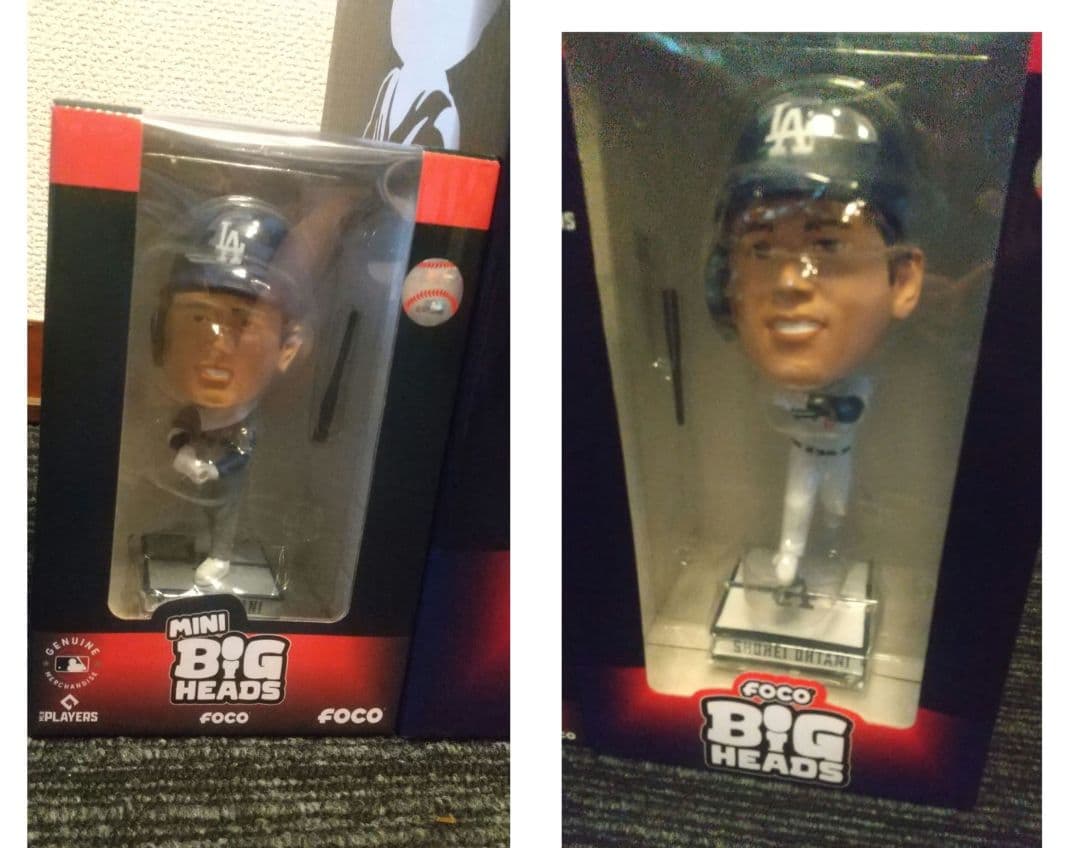 希少 限定品 大谷翔平 ドジャース ビッグボブルヘッド ミニボブルヘッド 新品