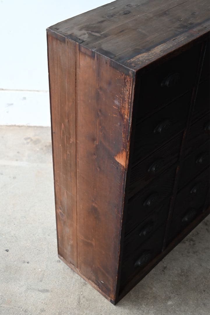 最終値② 店舗什器 引出 古家具 古道具 古美術 骨董 アンティーク 箪笥 抽斗