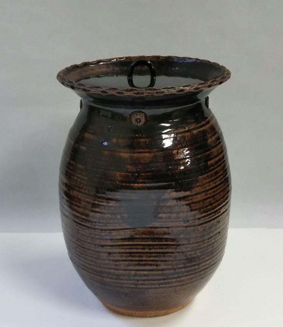 茶道具 水指 細水指 瀬戸 輪花口 山十窯 加藤光右衛門 芳右衛門 弥右衛門