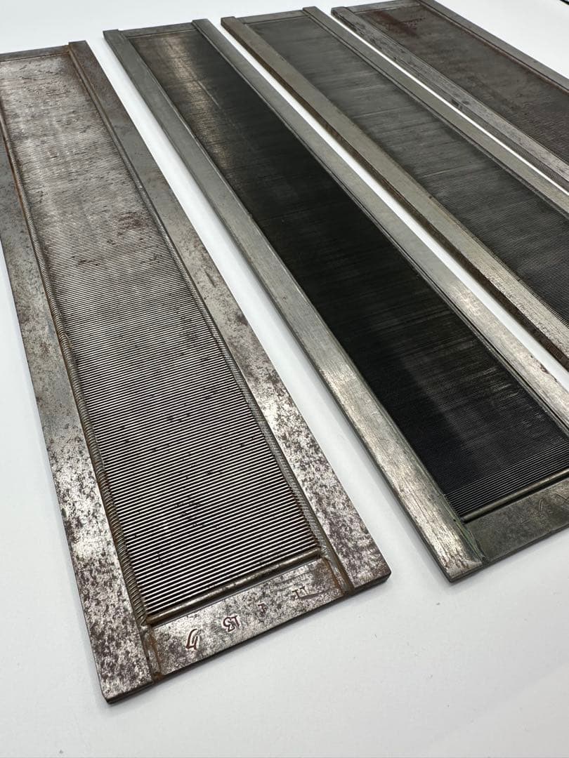 筬 おさ 機織り 手織り 用具　金属　中古　錆あり　4つセット