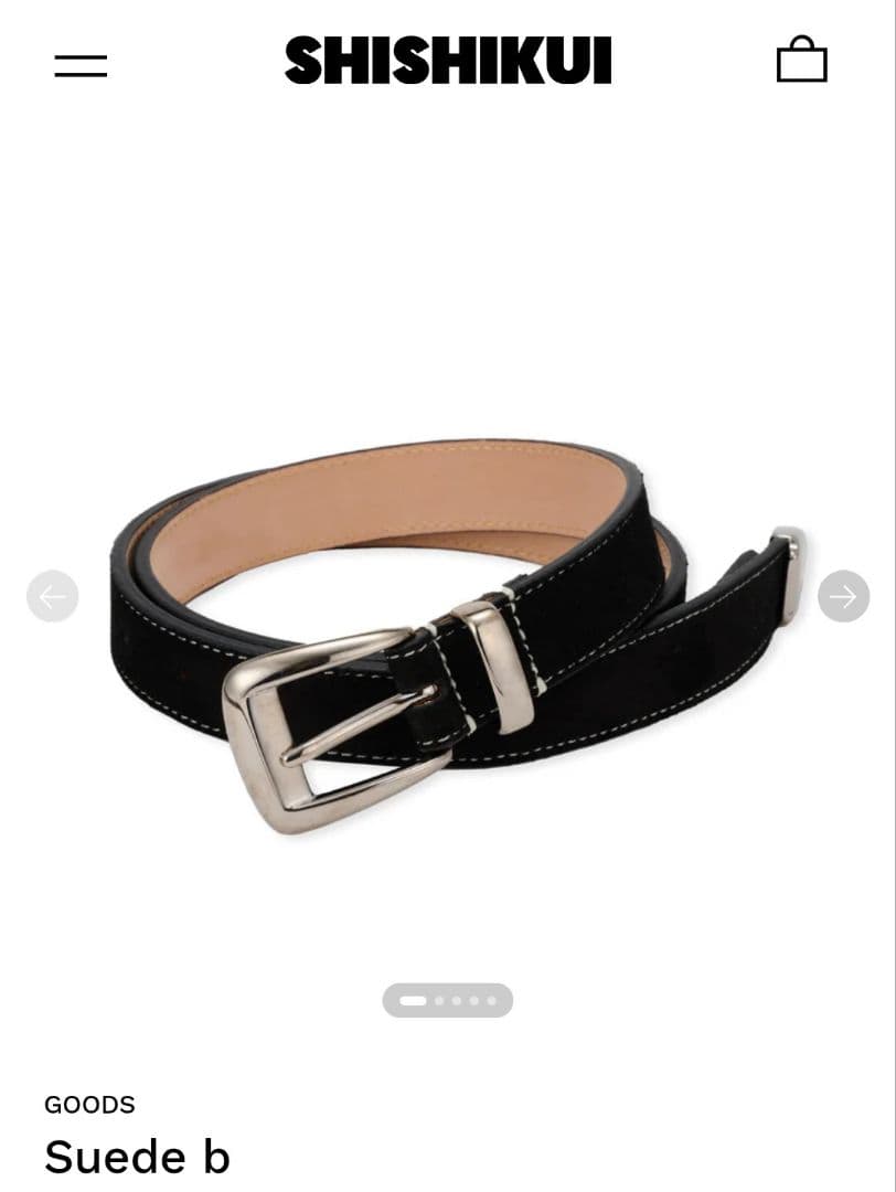 【最終値下げ】THE SHISHIKUI ベルト Suede b M/L