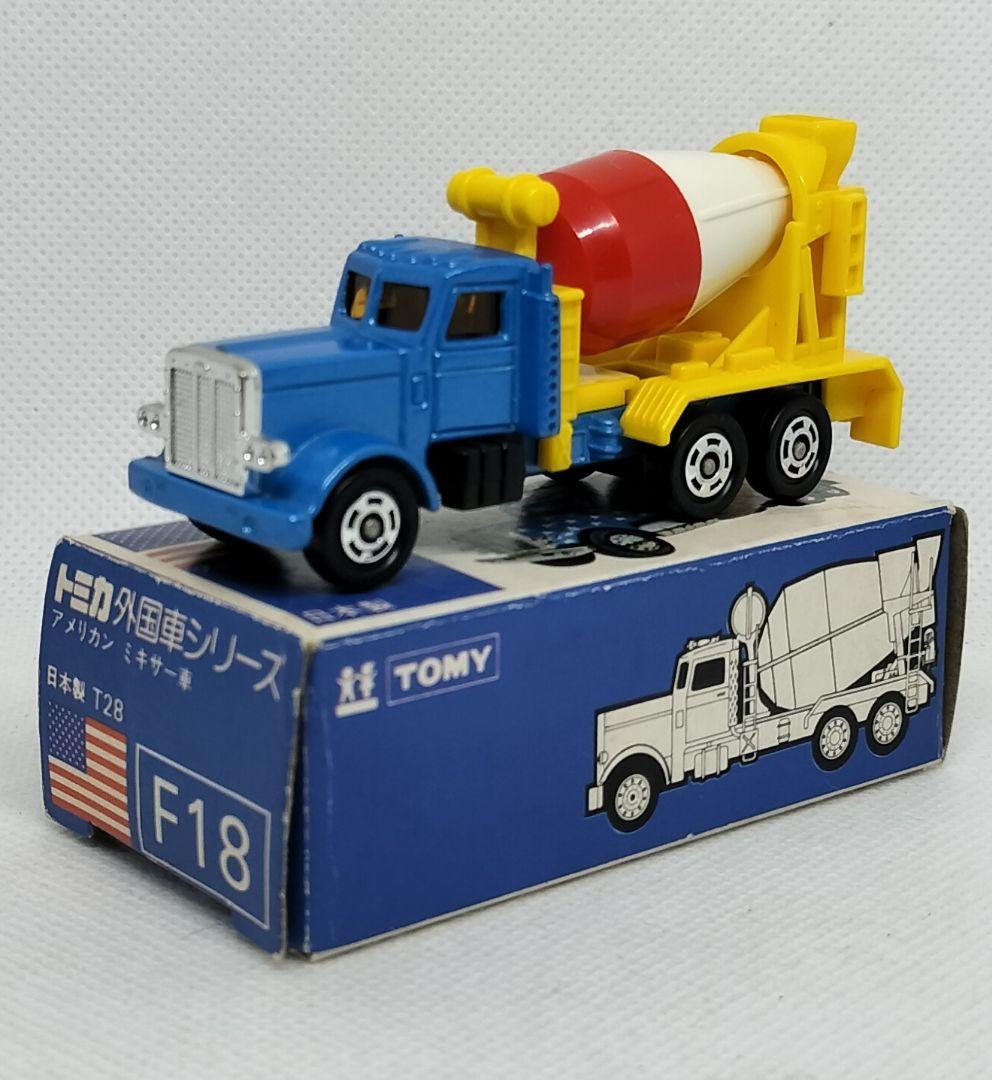 《青箱トミカF18-2-6》アメリカンミキサー車【レアカラー】未使用美品
