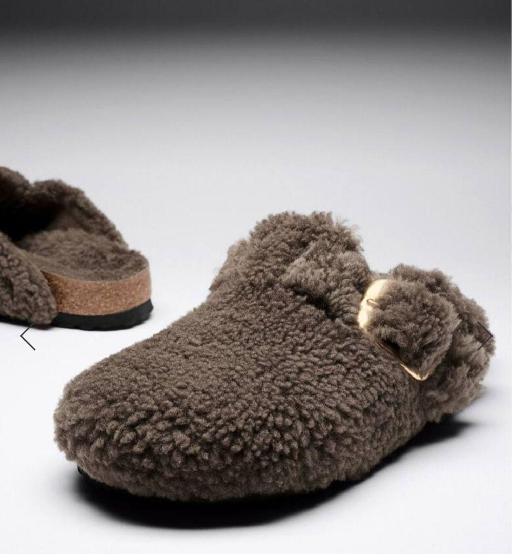 完売新品BIRKENSTOCK BOSTON BIG BUCKLE TEDDY