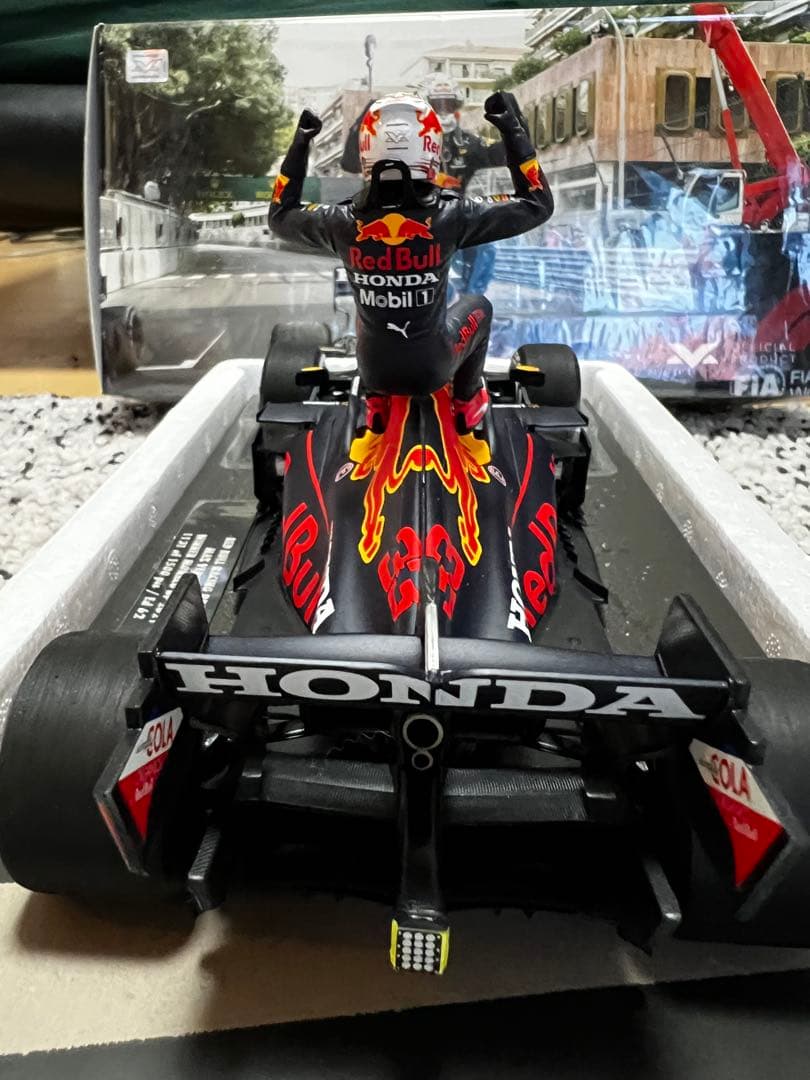 美品 MVショップ 1/18 マックス・フェルスタッペン 2021 モナコGP