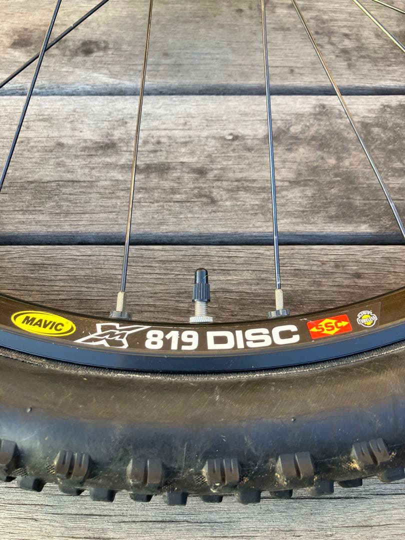 【中古】Mavic 819 DISC 26インチ ディスクホイール前後セット