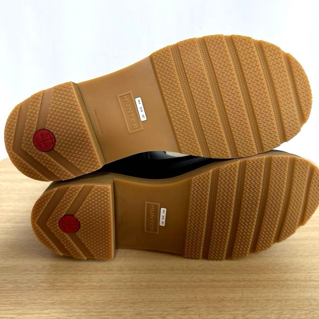 【未使用】HUNTER ハンター チェルシー サイドゴア レインブーツ ブラック