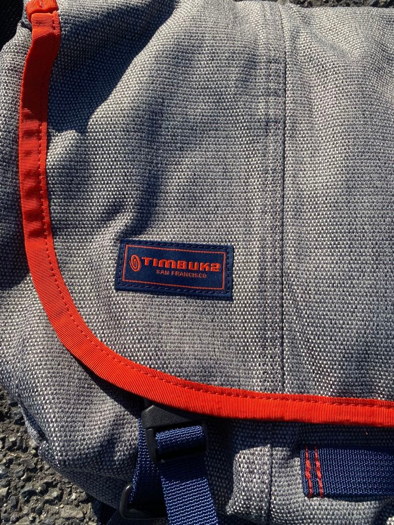Timbuk2メッセンジャーバッグ Sサイズ グレー×オレンジ ショルダーバッグ