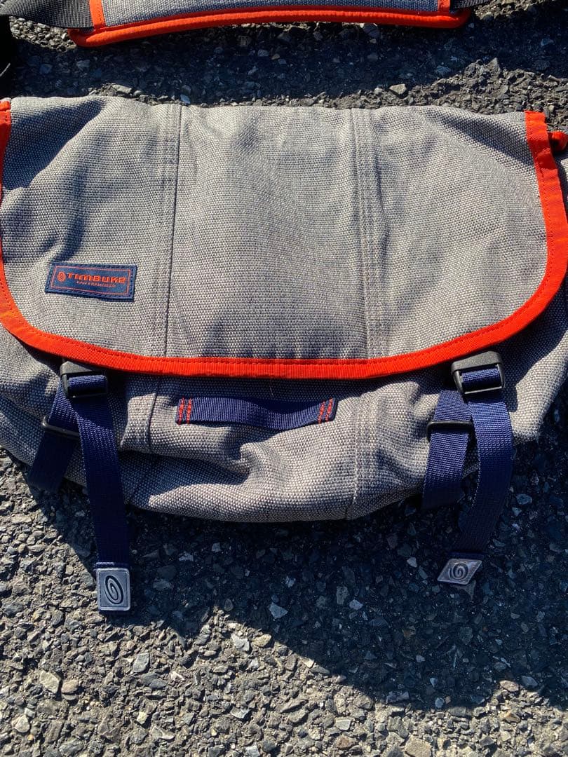 Timbuk2メッセンジャーバッグ Sサイズ グレー×オレンジ ショルダーバッグ