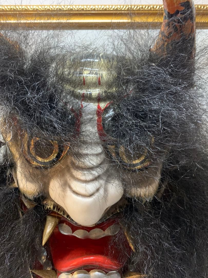 石見神楽面　作家　太田幸生　童子　般若　伝統工芸品　郷土工芸　魔除け　鬼面　額