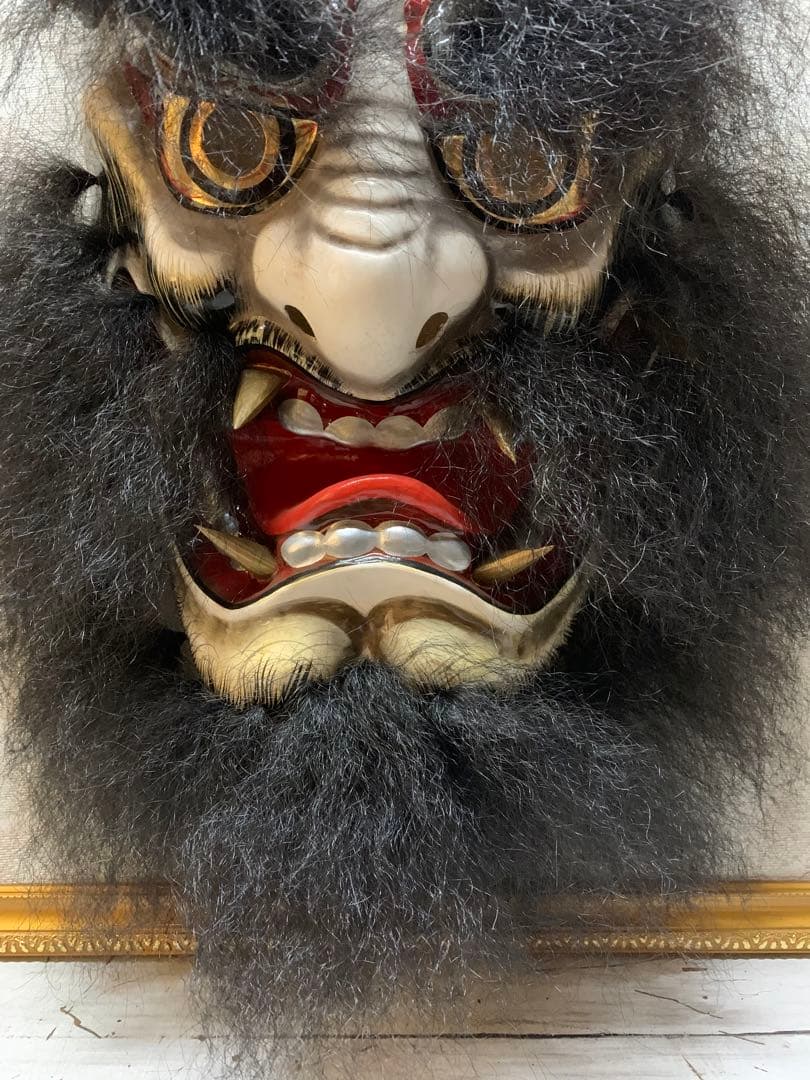 石見神楽面　作家　太田幸生　童子　般若　伝統工芸品　郷土工芸　魔除け　鬼面　額