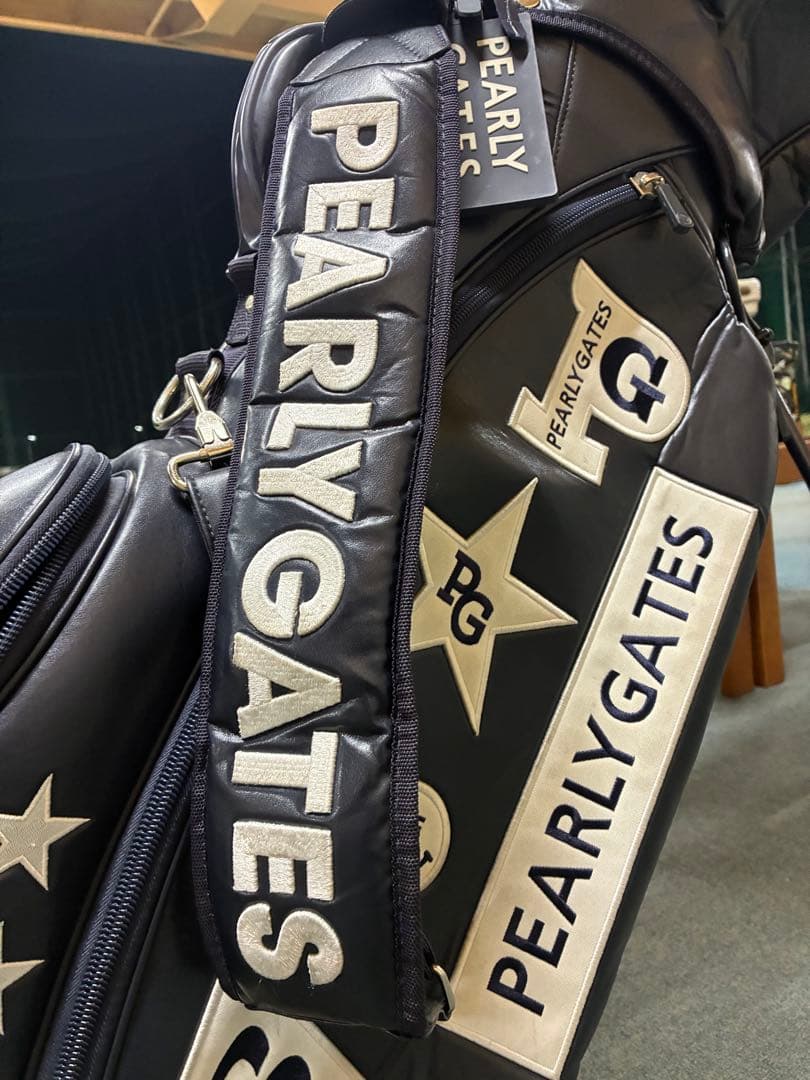 PEARLY GATES ネイビー スタンド式キャディバッグ46 インチ対応9型