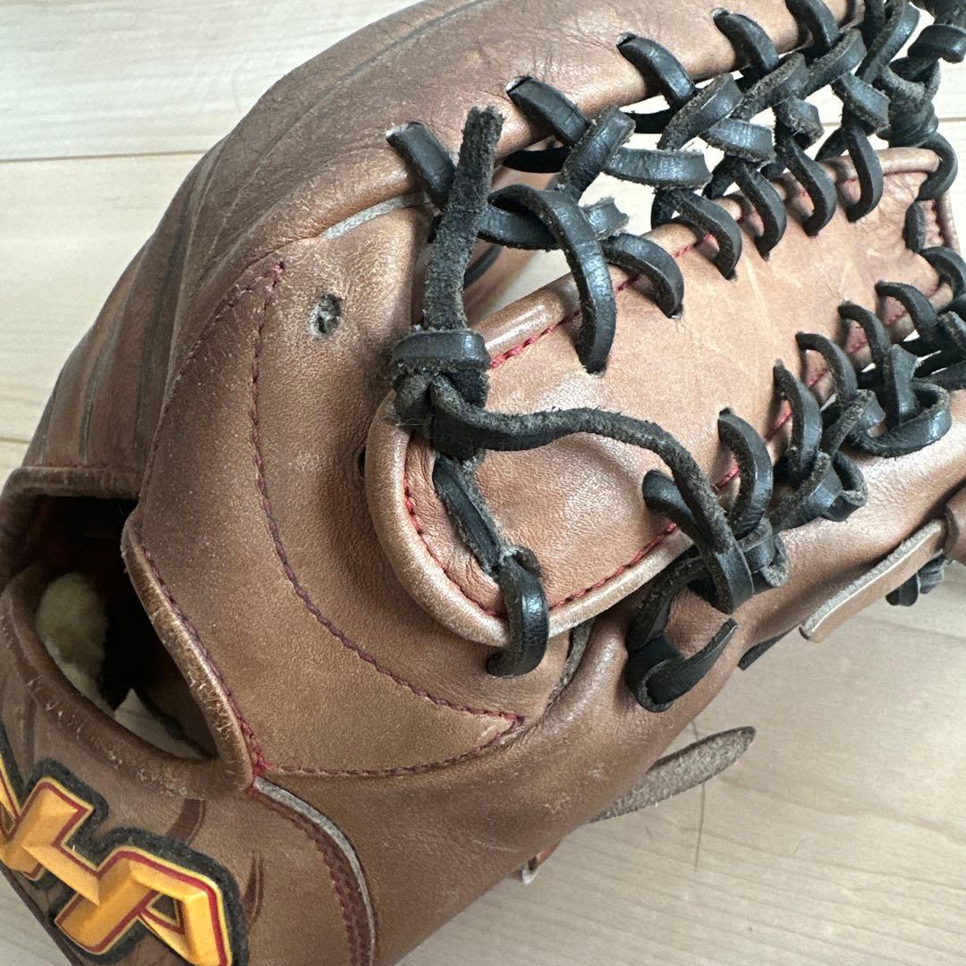 ハタケヤマ硬式外野手用グローブ ブラウン
