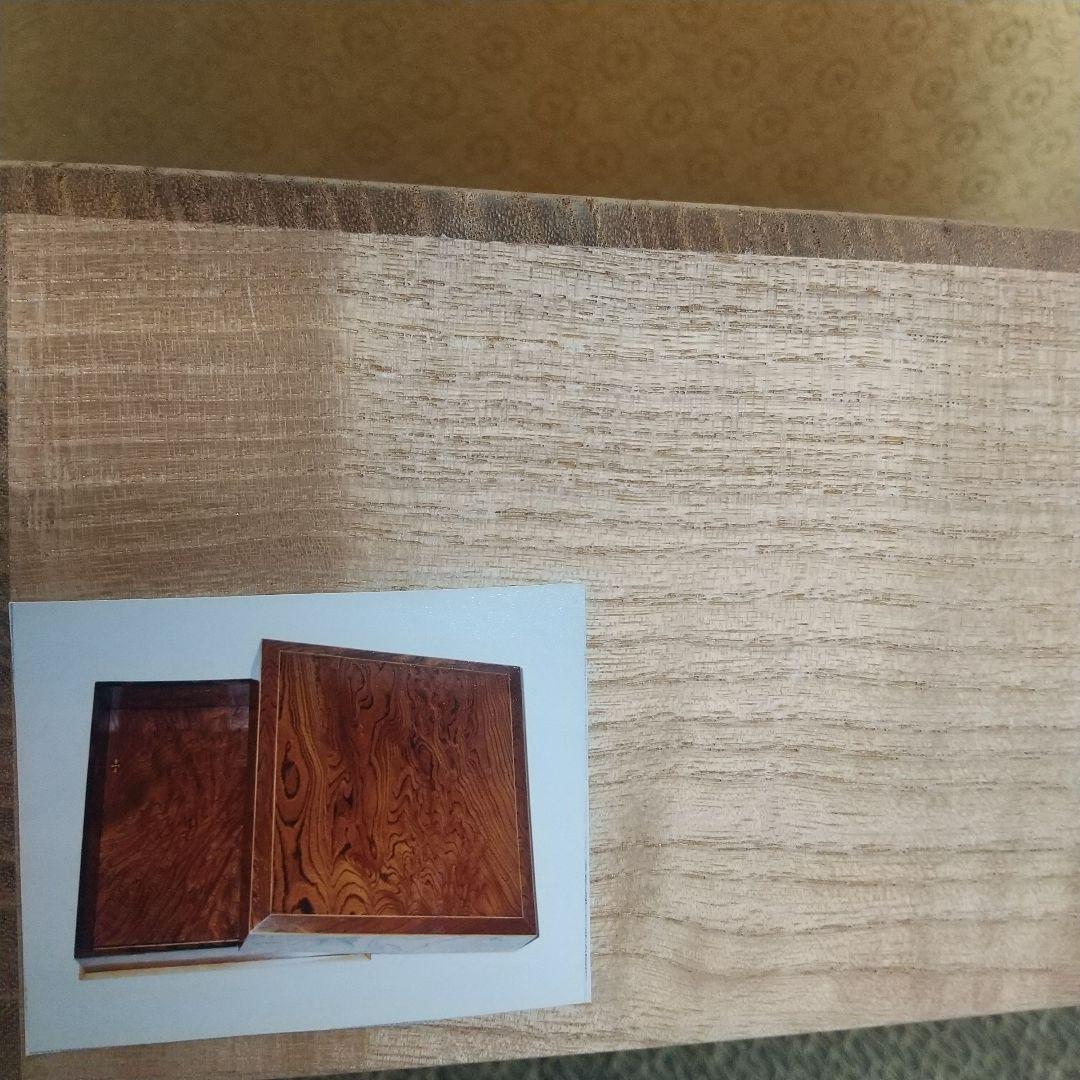 【お値下げしました！】欅造　木象嵌　色紙箱　常信