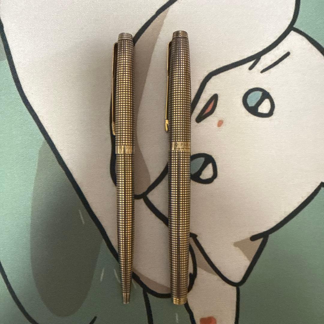 PARKER STERLING VERMELY万年筆&ボールペンセット