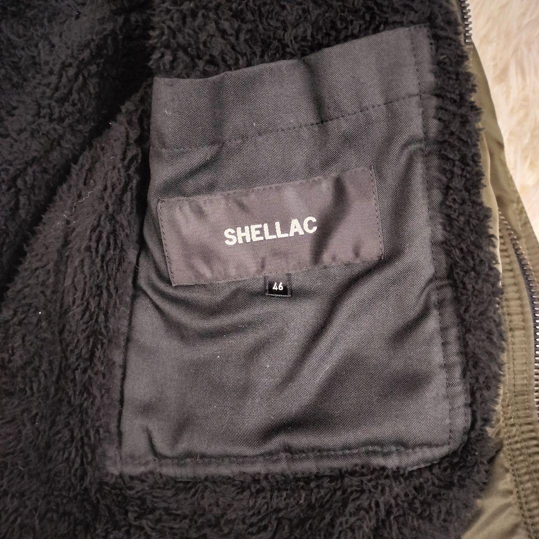SHELLAC シェラック ナイロンファーモッズコート カーキ 46