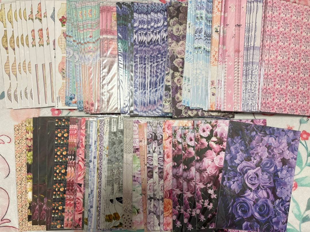 【ラスト】断捨離 A4デザペ&コラージュシート1,400枚以上