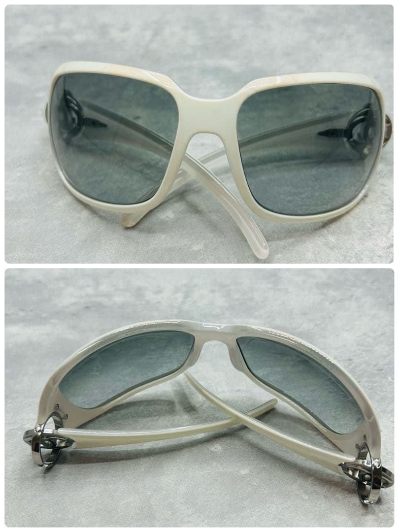 ケース付/美品◯ CHANEL サングラス ココマーク ホワイト アイウェア