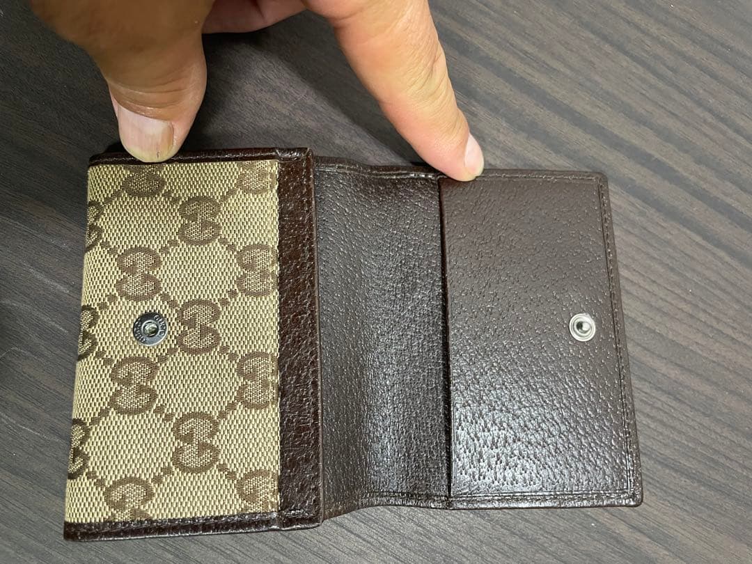 【美品】Gucci 名刺入れ ベージュ・ブラウン