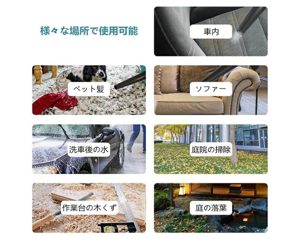 一台二役 ブロワー /大容量(21V,4000mah)バッテリー2個付き/送風機