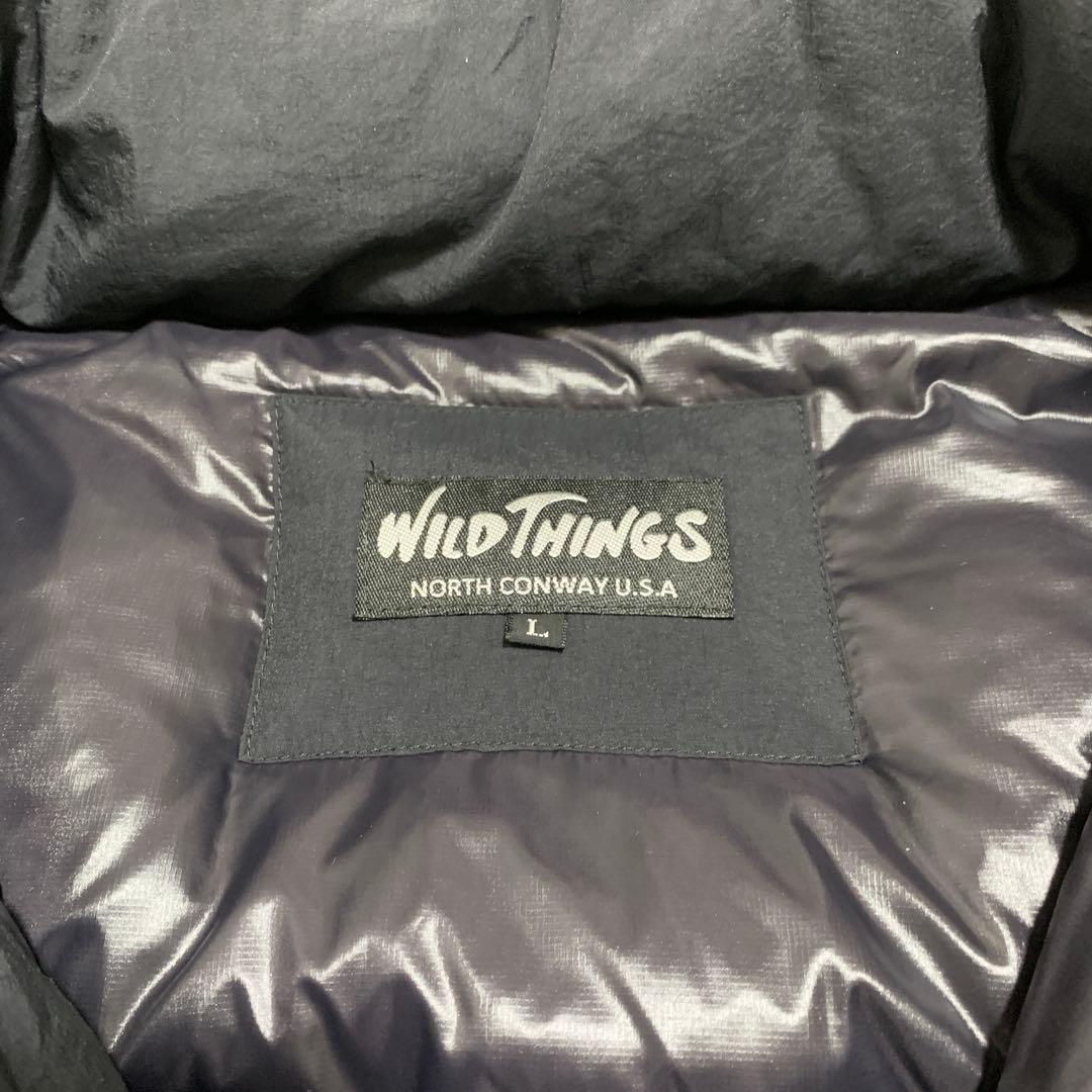 【ワイルドシングス】メンズ　モンスターパーカー　ダウンジャケット　黒　Ｌ