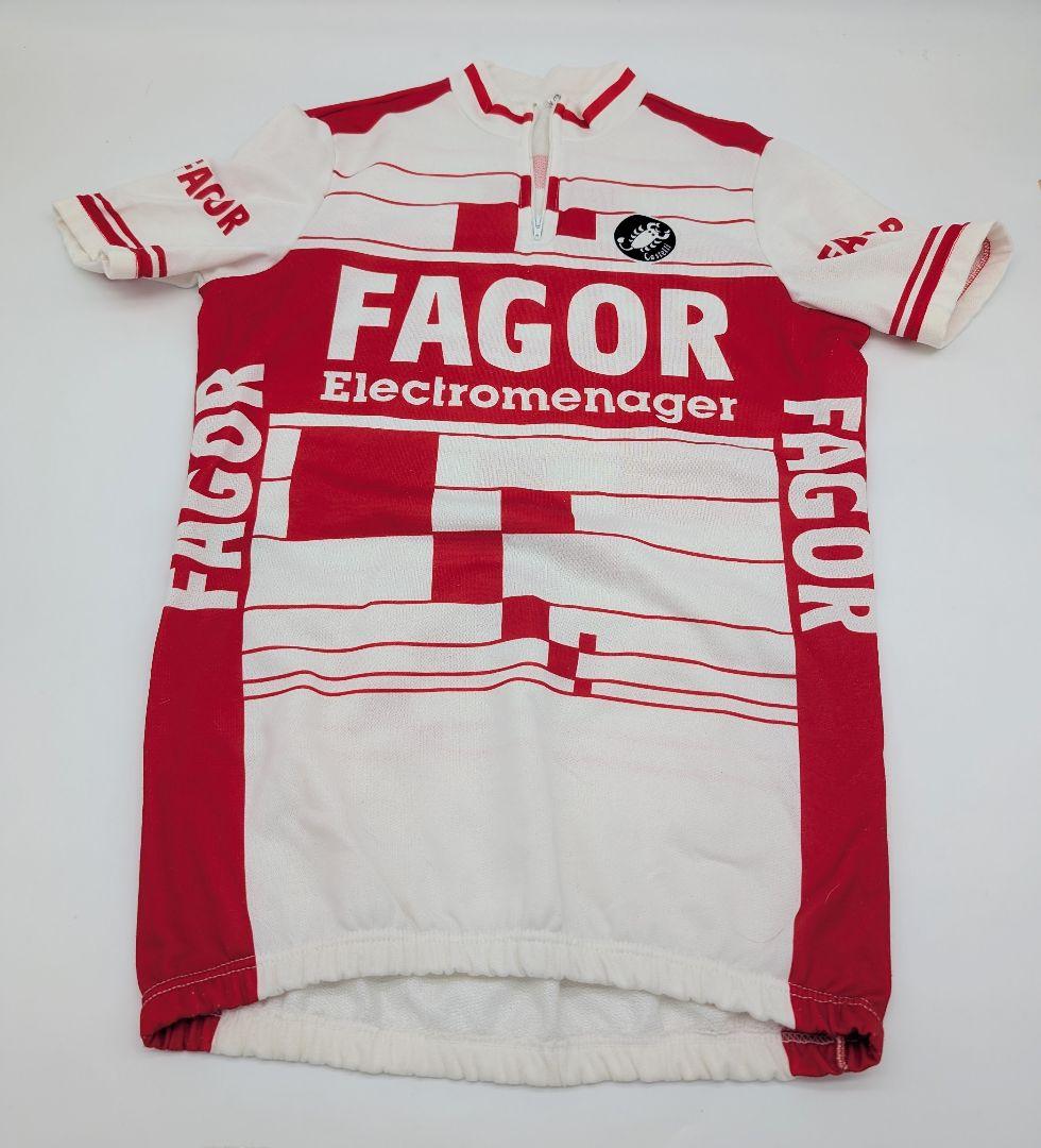 希少イタリア製 Castelli 男性用レトロ サイクルジャージ デッドストック