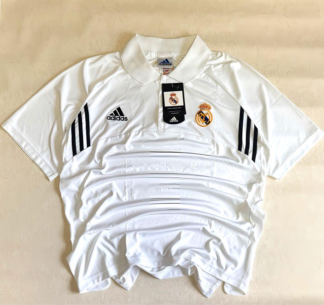 adidas レアルマドリード　ポロシャツ　ゲームシャツ　100周年