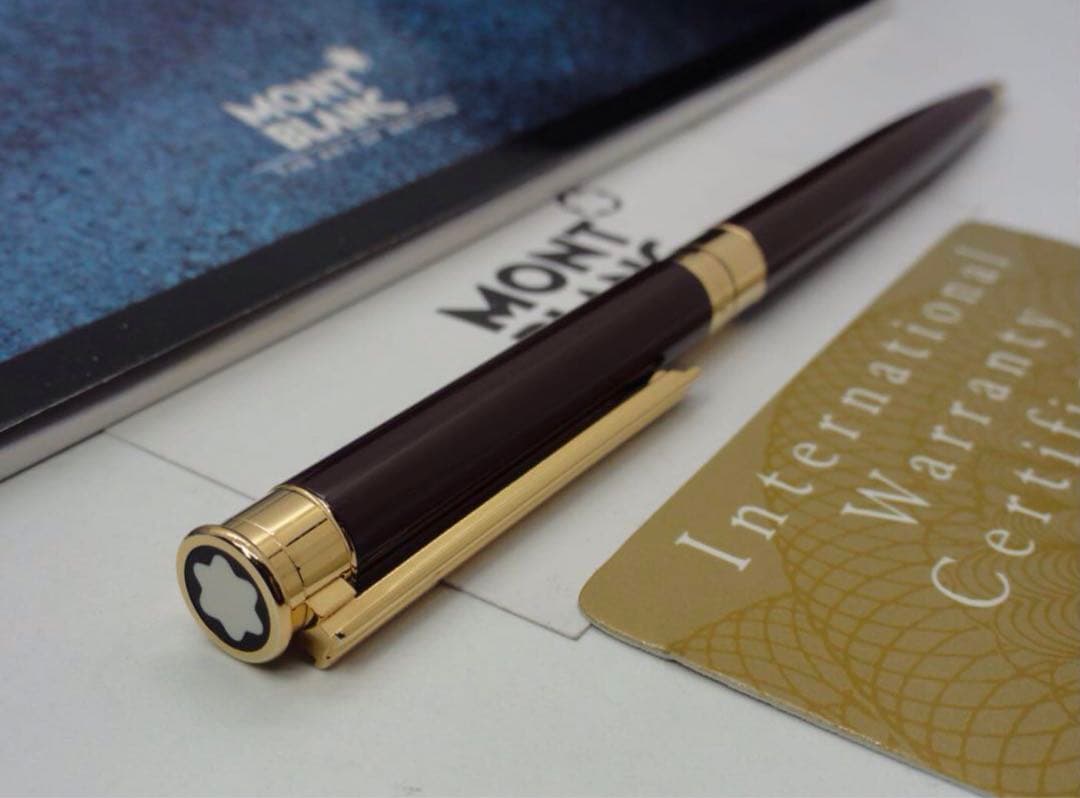 入手困難レアな銘品！ノブレス・エレガンス・ボルドーカラー★モンブラン　ボールペン