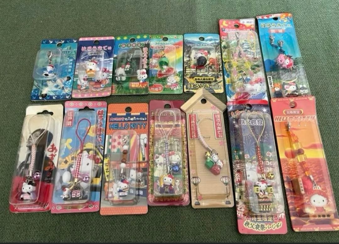 ハローキティ　キティ　ご当地　根付け　ストラップ　ぬいぐるみ　まとめ売り