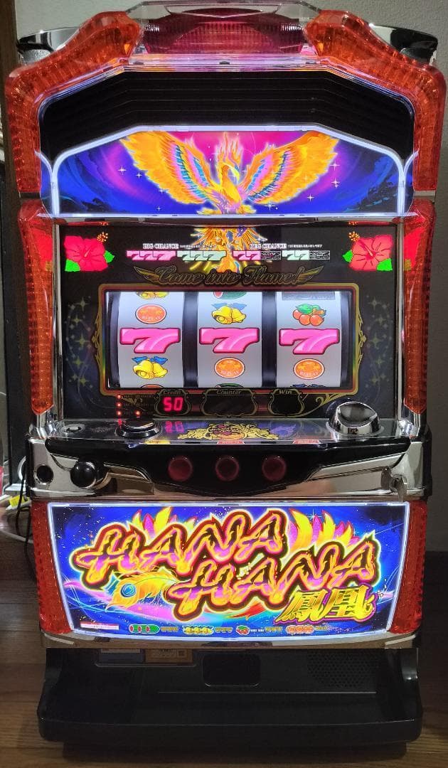 【パチスロ実機】パイオニア★ハナハナホウオウ‐30★オートプレイ付不要機付