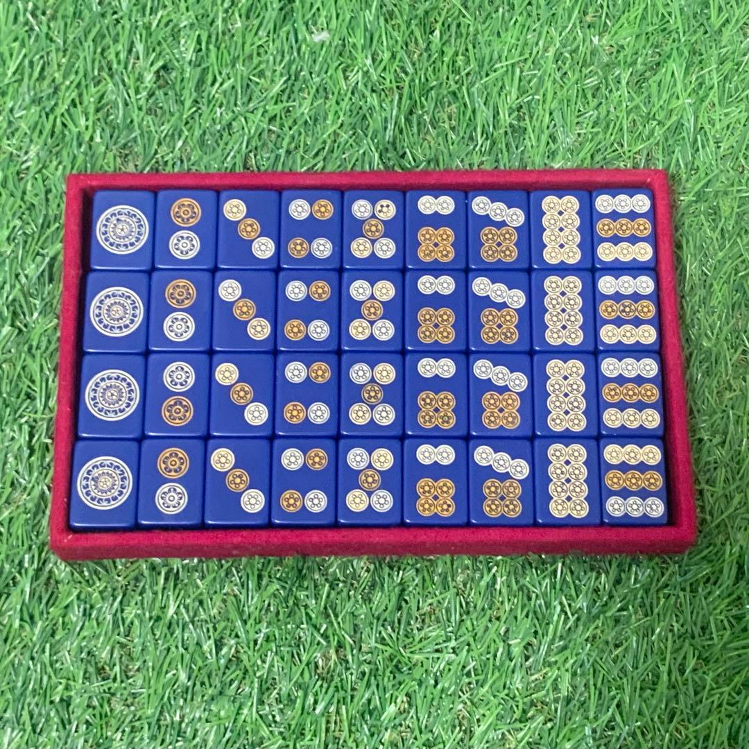 良品 希少全青牌 麻雀牌 キングバードケース TAKARA 五筒王冠