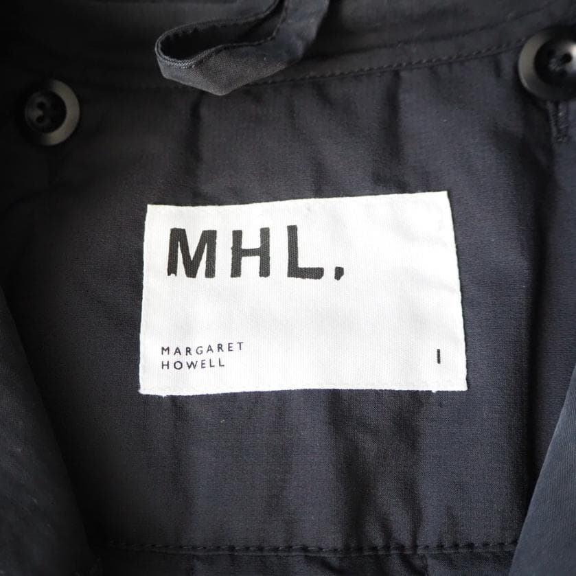 MHL マーガレットハウエル 中綿ライナー付 モッズコート ミリタリー 1 黒