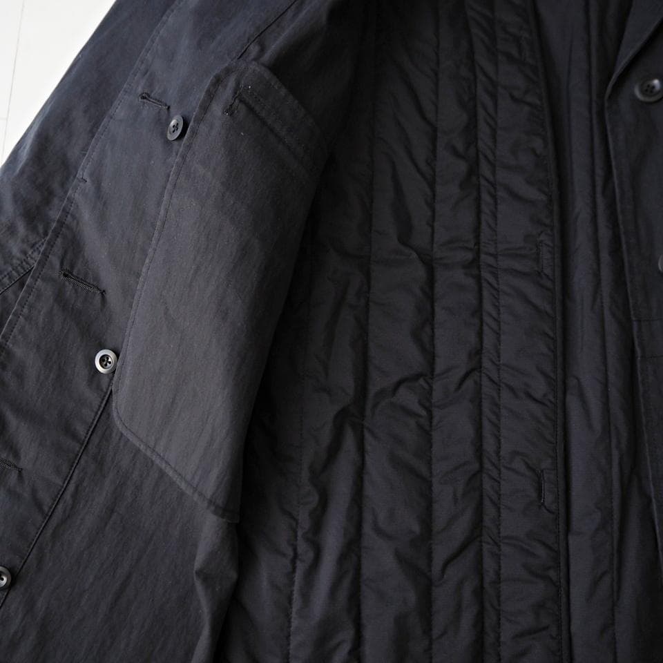 MHL マーガレットハウエル 中綿ライナー付 モッズコート ミリタリー 1 黒