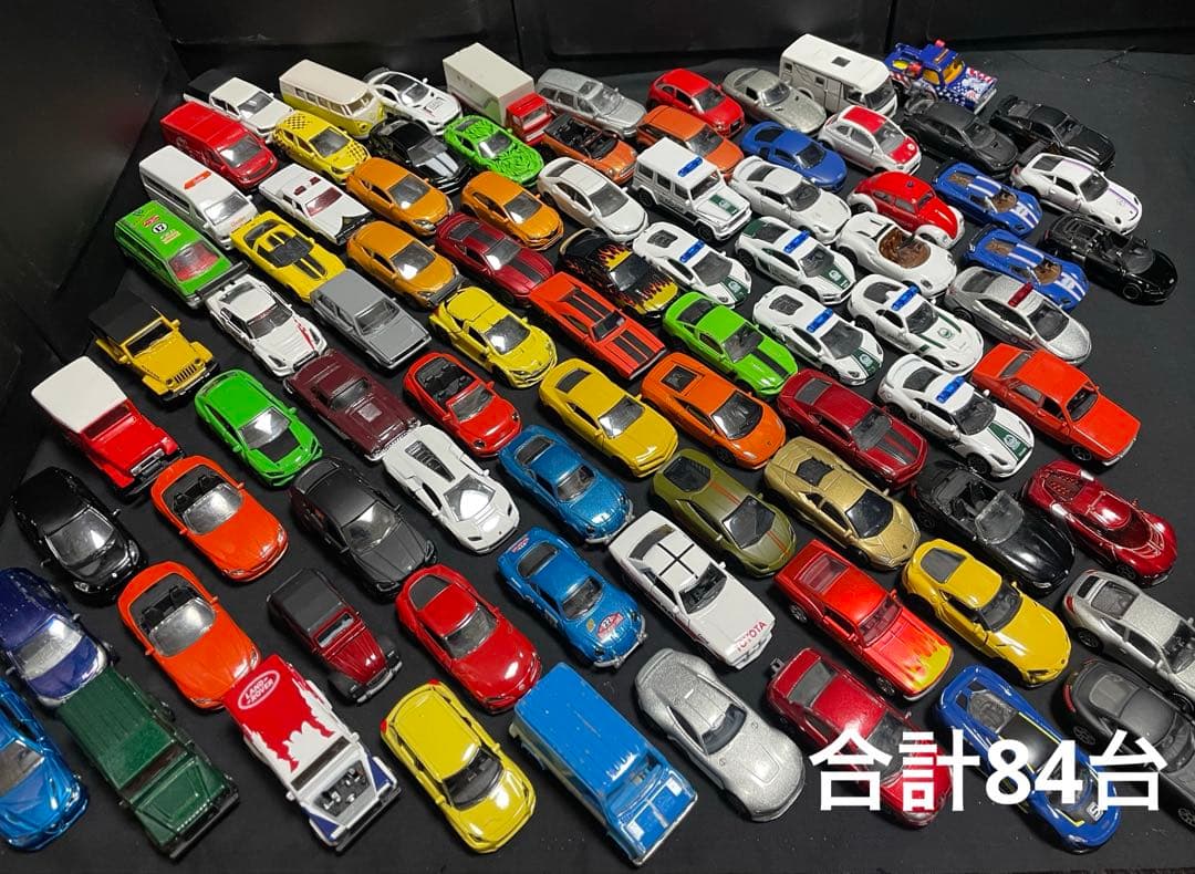 大量　マジョレット製ミニカー　まとめ売り　84台セット　1/64