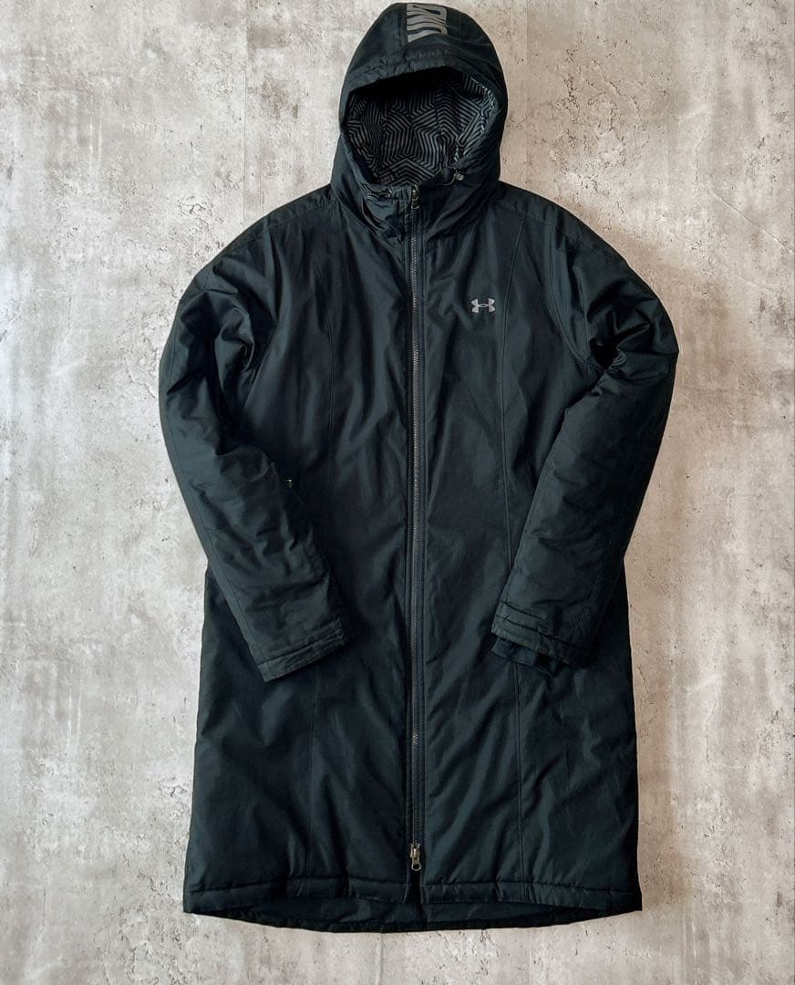 アンダーアーマー ロングコート LG コールドギア 防寒 ブラック