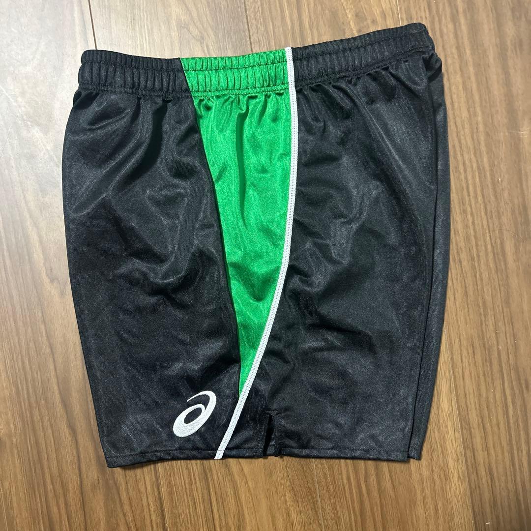 バレーボールパンツ ブラック/グリーン