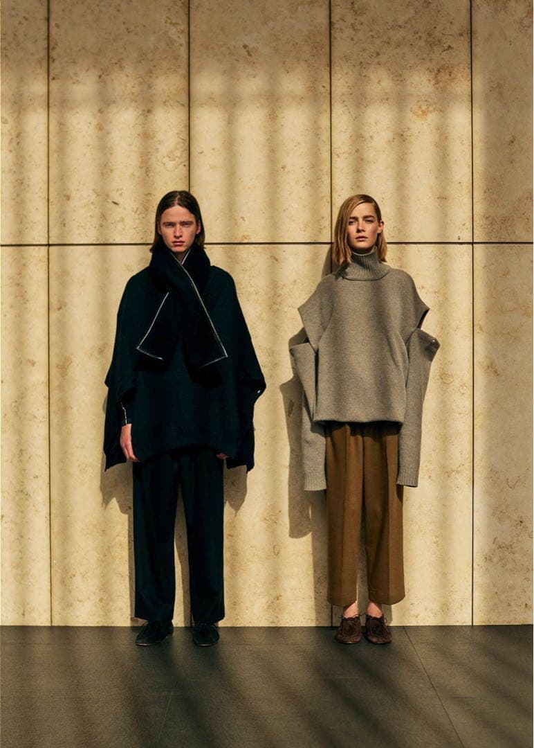 YOKE DETACHABLE FOLD UP SHARE KNIT カシミヤ混