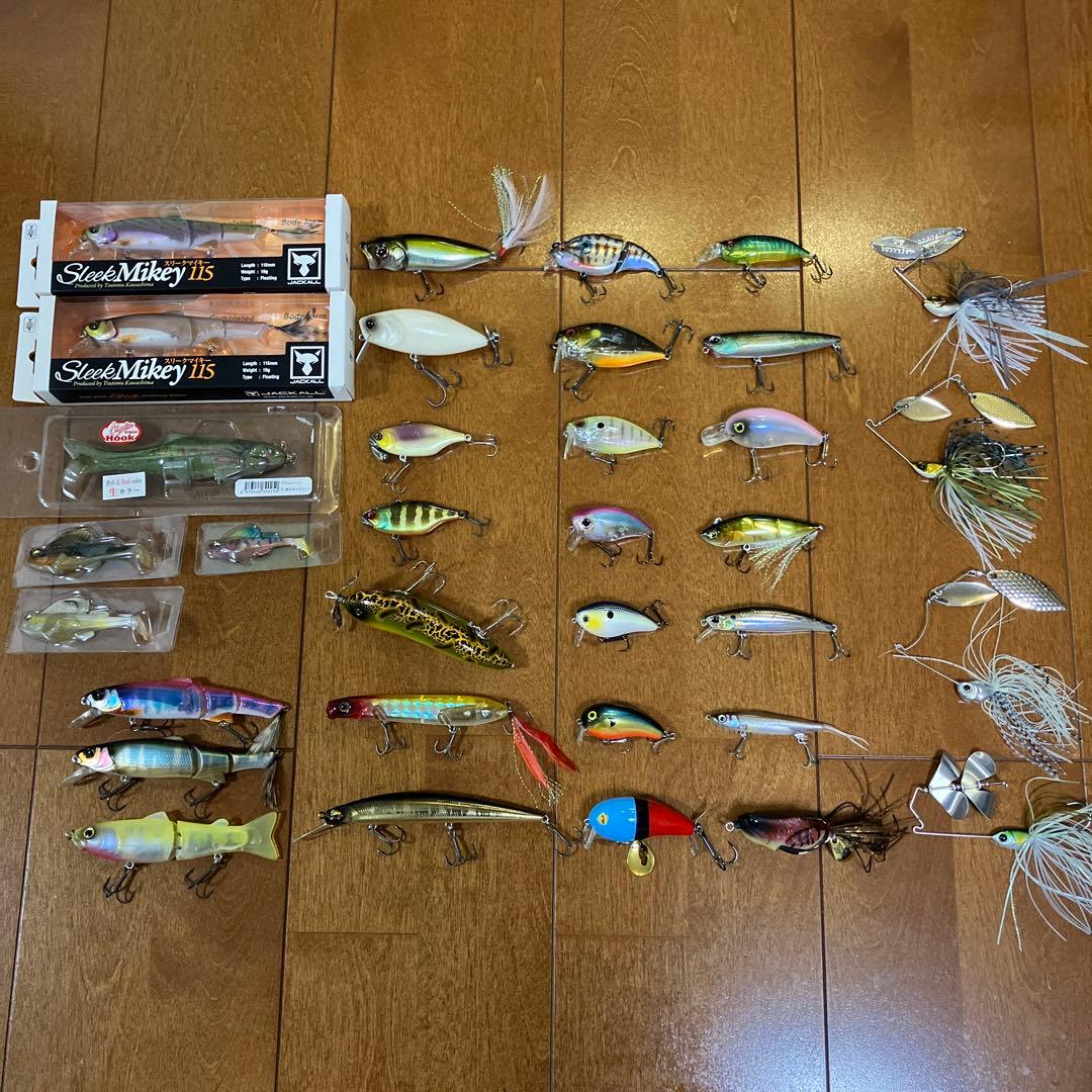 バス釣り引退セット　ルアー34点